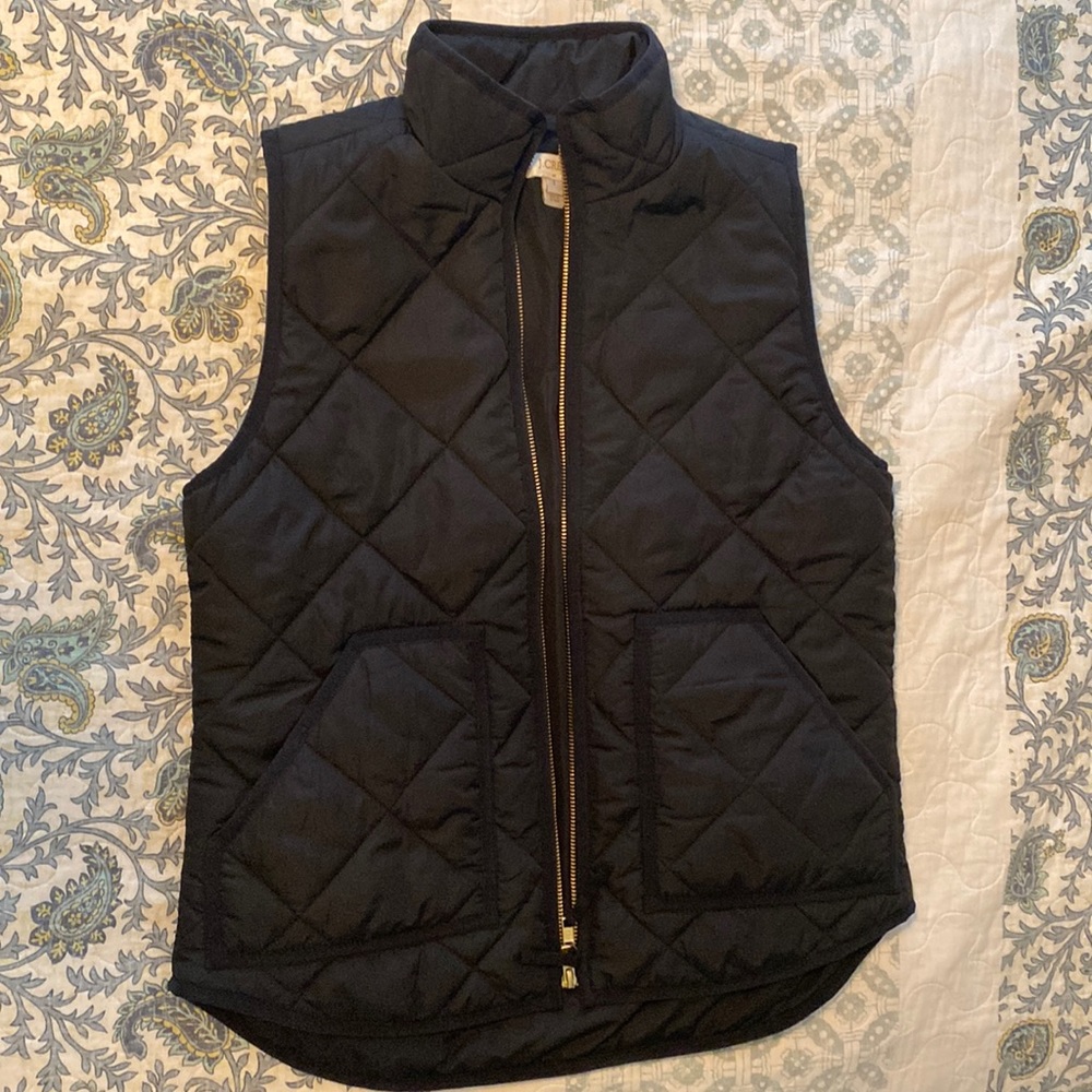 J Crew Black Vest Small